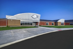 Front Exterior View of Prairie Run Elementary School